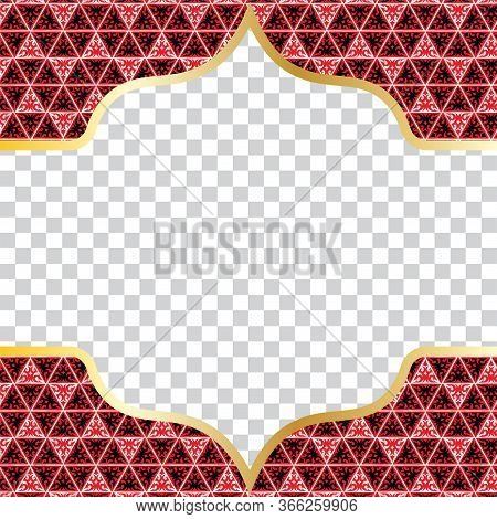 A Luxurious And Magnificent Islamic Background. Muslim Greeting Card Design. Editable Social Media P