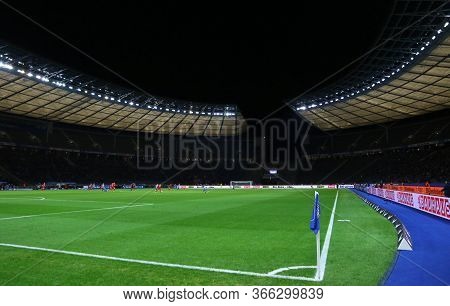 Berlin, Germany - September 20, 2017: Panoramic View Of The Olympiastadion (olympic Stadium) In Berl