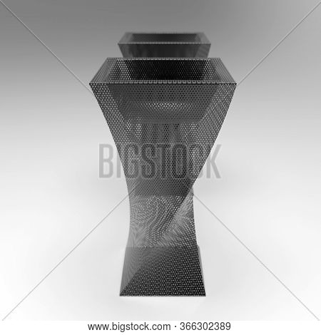 3d Image Flower Pot Concrete Marble Yalta 1