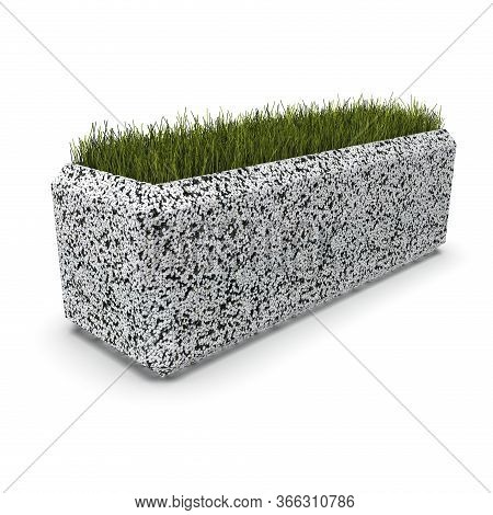 3d Image Flower Pot Concrete Marble Baltema