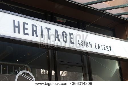 Vancouver, Canada - February 29, 2020: View Of Entrance 