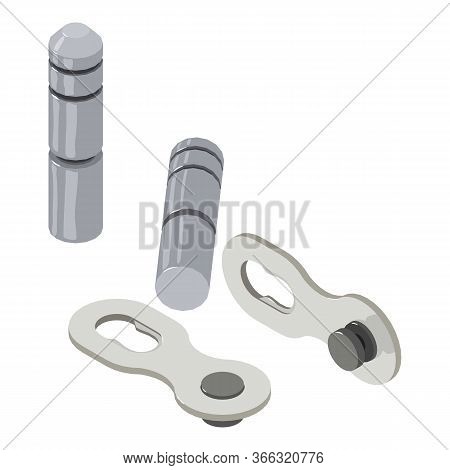 Bike Parts Icon. Isometric Illustration Of Bike Parts Vector Icon For Web