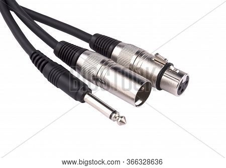 Stereo Xlr To Jack Audio Cable Isolated On White Background