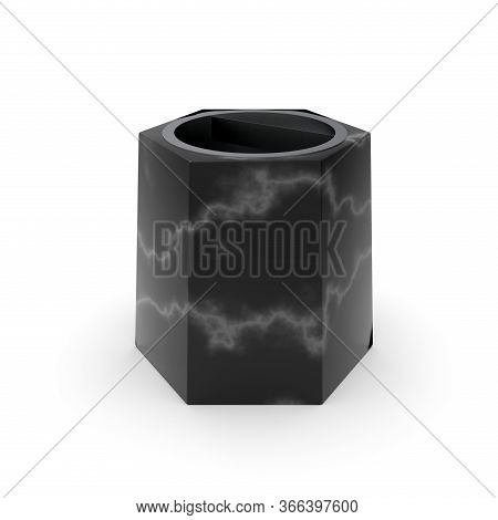 3d Image Urban And Park Urn Brest Mini Marble Black