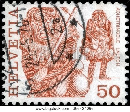 Saint Petersburg, Russia - May 05, 2020: Postage Stamp Issued In The Switzerland With The Image Of T