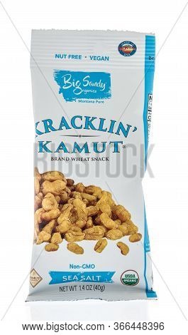 Winneconne,  Wi - 5 May 2020:  A Package Of Big Sandy Organics Kracklin Kamut Brand Wheat Snack On A