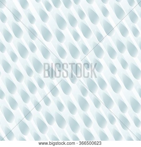 Seamless Blue Shower Background Of Many Raindrops With Stripes Of Light Behind.