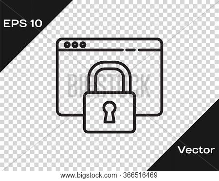 Black Line Secure Vector Photo Free Trial Bigstock