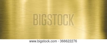 gold metal brushed wide textured plate or plaque