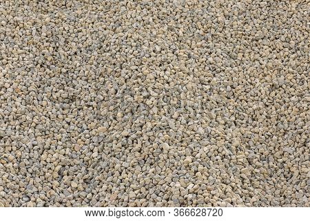 Stones Texture And Background. Rock Texture . Crushed Gravel Background. Seamless Texture Of Gravel 