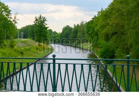 Industrial Waterways And Canals In Province North Brabant, Netherlands