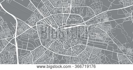 Urban Vector City Map Of Eindhoven, The Netherlands