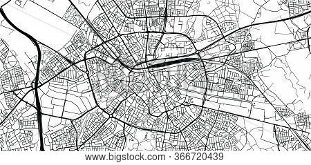 Urban Vector City Map Of Eindhoven, The Netherlands