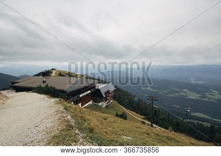 Garmisch-partenkirchen, Germany - September 22nd 2015: Sonnenalm, The Top Station Of The Cable Car U