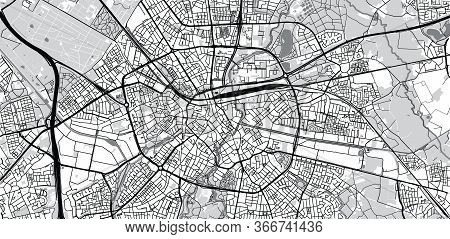 Urban Vector City Map Of Eindhoven, The Netherlands