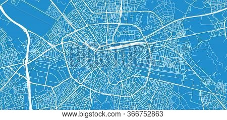 Urban Vector City Map Of Eindhoven, The Netherlands