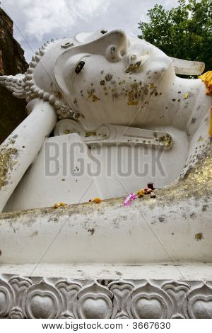 Buddha sdraiato, Ayutthaya, Thailandia