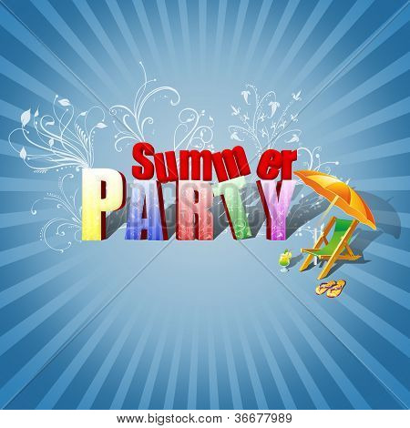 Ilustração da festa de Verão