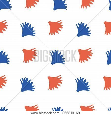 Red Blue Pom Poms Vector Photo Free Trial Bigstock