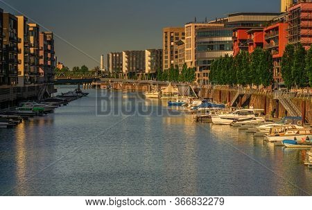 Frankfurt,germany - May 16,2020:westhafen These Are New,modern And Expensive Apartment Buildings And