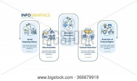 Stop Racism Vector Infographic Template. Multi Racial Human Right Presentation Design Elements. Data