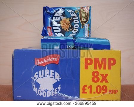 Sheffield - May 2020: Batchelors Super Noodles Packet