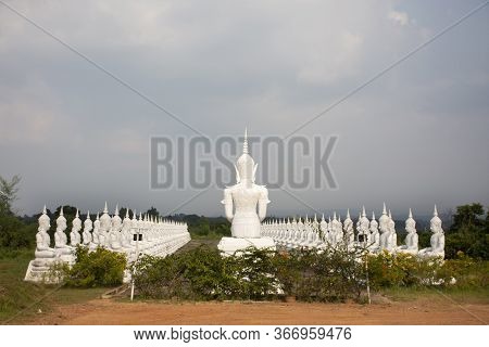 Art Buddha Statue Image Of Wat Phra Buddhabat Nam Thip Temple For Thai People And Foreign Travelers