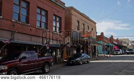 Fort Worth Stockyards In The Historic District - Fort Worth, Texas - November 09, 2022