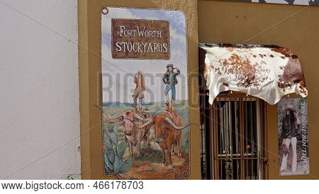 Fort Worth Stockyards In The Historic District - Fort Worth, Texas - November 09, 2022
