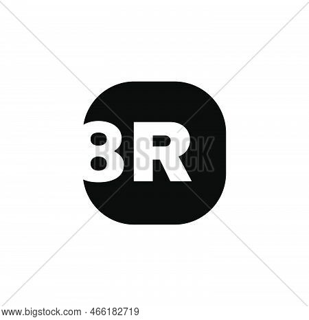 8r Typography Vector Unit Icon. 8r Company Name Illustration Symbol.