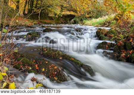 Robbers Bridge In Exmoor National Park