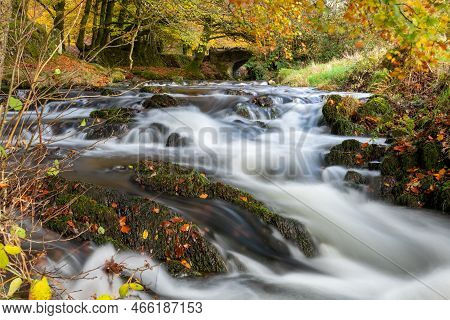 Robbers Bridge In Exmoor National Park