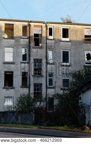 Council Flats In Poor Housing Estate With Many Social Welfare Issues In Linwood