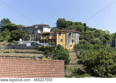 Rural Area In Lunigiana Along The Via Francigena Pilgrimage Route
