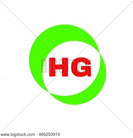 Hg Typography Symbol. Hg Brand Icon. Hg