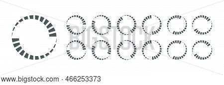 Circular Loading Buffering Icons Vector