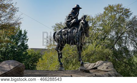Pioneer Plaza In Dallas Texas On A Sunny Day - Dallas, Texas - October 30, 2022