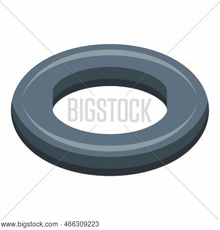 Circle Espander Icon Isometric Vector. Fitness Gym. Power Arm