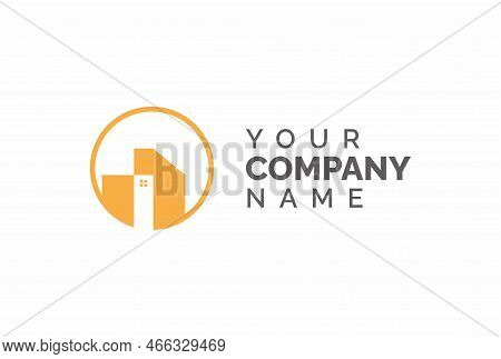 Realestate Logo Vector Illustration Contractor House, Apartment, Building, Villa