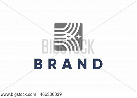 K Initial Logo Rectangle Vector Illustation Letter K, Alphabet, Typography Editable