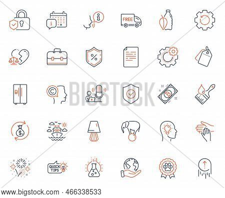 Business Icons Set. Included Icon As Fireworks, Save Planet And Chemistry Lab Web Elements. Ship Tra