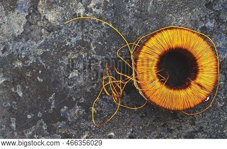 Copper Wire. Copper Coil. Decline In The Value Of The Copper Metal. The Rise In Price Of Copper Wast