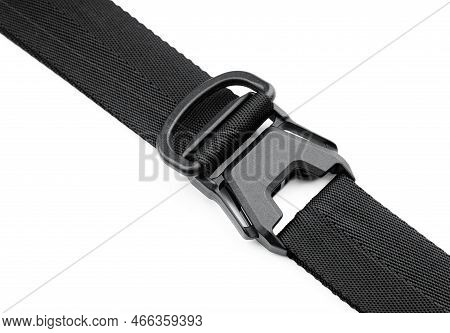 Black Plastic Fastener Fastex For The Manufacture Of Backpacks. Plastic Belt Clip, Carbine - Buckle,