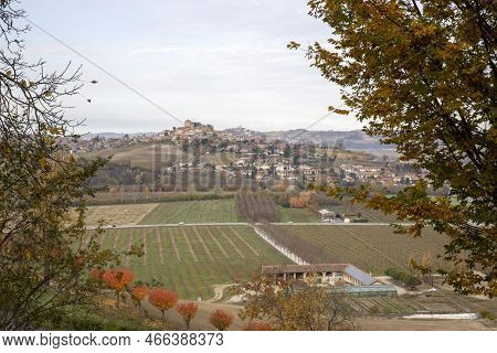 Alba (cn), Italy - November 19, 2022: The Ceretto Winery Hill, Alba, Cuneo, Piedmont, Italy.