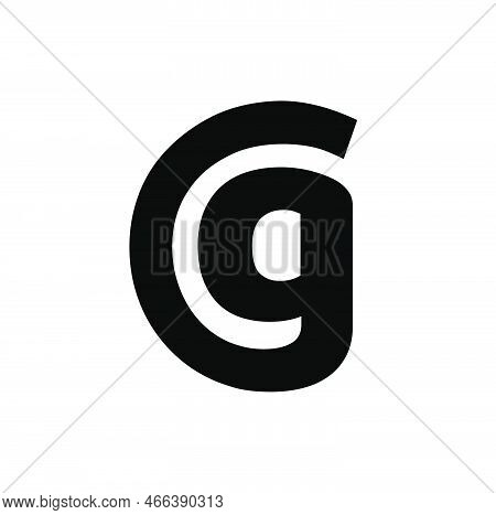 Cg Brand Name Initial Letters Icon. Cg Initial Monogram.