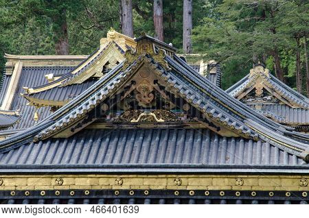 Upper Part Of The Kaguraden Hall. Tosho-gu Shrine. Nikko. Tochigi Prefecture. Japan.