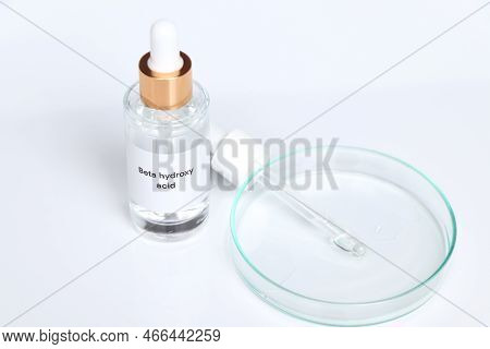 Beta Hydroxy Acid In A Bottle, Chemical Ingredient In Beauty Product, Skin Care Products