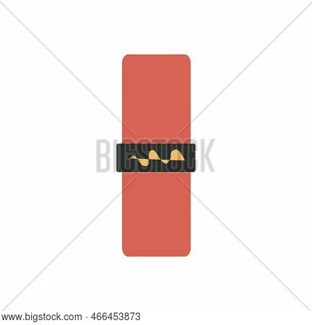Flat Vector Illustration In Childish Style. Hand Drawn Tennis Grip Tape. Clipart Isolated On White B