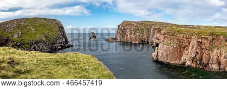 The Cliffs And Sea Stacks At Port Challa On Tory Island, County Donegal, Ireland