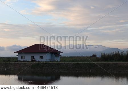 Wooden House On The Shore Of Lake Limboto, Gorontalo-indonesia